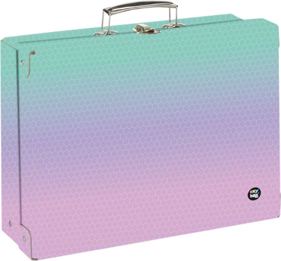 Kovček A4 OXY NEXT Ombre Pink