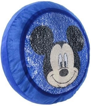 Mickey pillow with reversible sequins