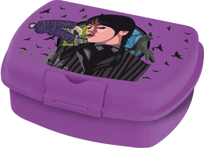 Škatla za malico Wednesday iz plastike 14 × 18 × 6,7 cm