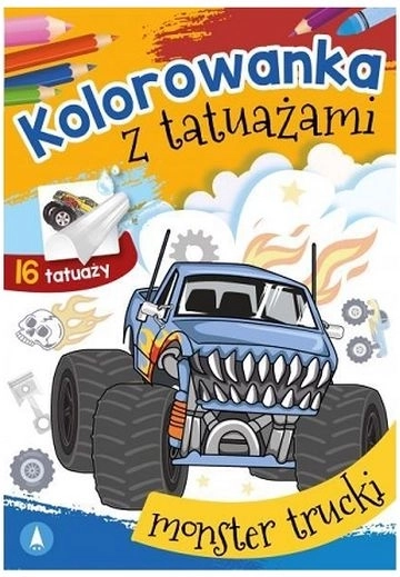Mototattoo Monster trucki – pobarvanke in spravljive tetovaže