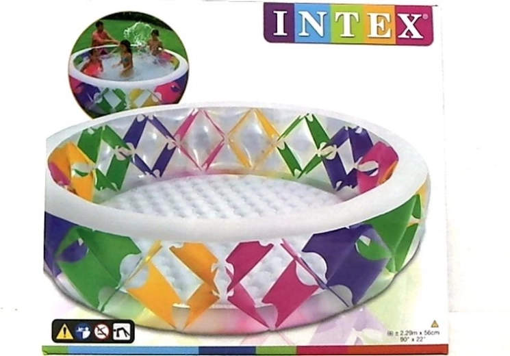 Intex barvit napihljiv bazen 229 × 56 cm