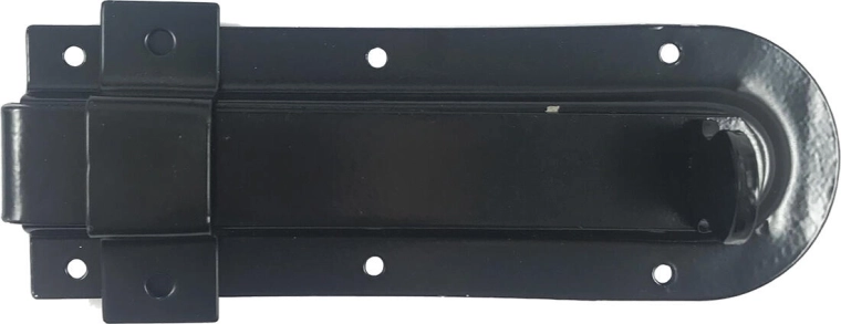 Zapǎh 140 mm črn – univerzalen za vrtna vrata in ograje