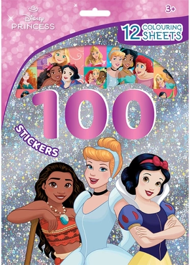 Disneyjeve princese – 100 nalepk in pobarvanke