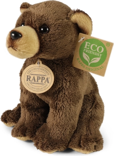 Plišasti rjavi medvedek 15 cm ECO FRIENDLY RAPPA