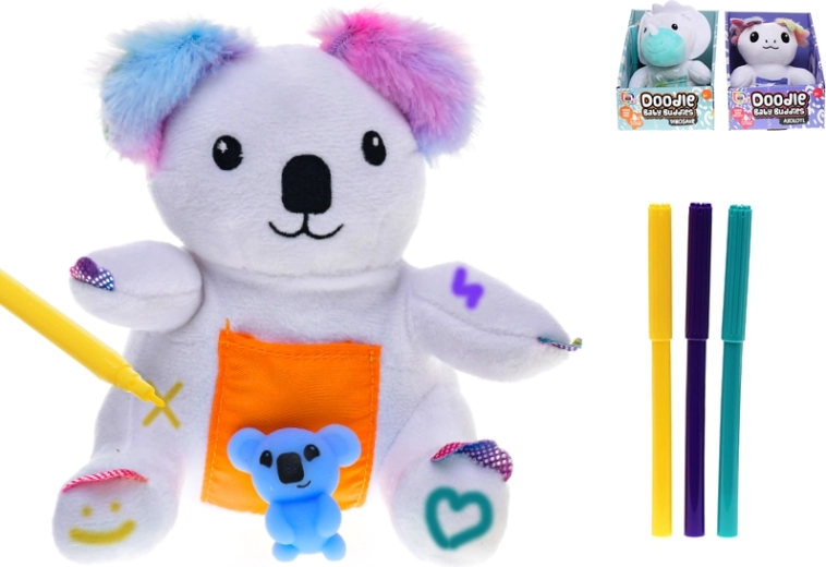 Plišasta živalica 15 cm – dinozaver, koala ali aksolotl