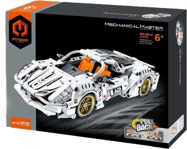 IM.Master super racing brick car – white (437 pieces)