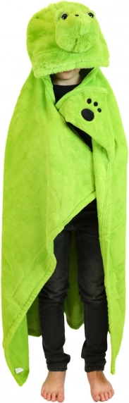 Cozy Noxxiez topla otroška kapučasta odeja želva