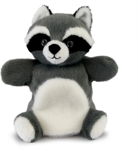 Doudou Histoire d’Ours plišasta ročna lutka rakun 24 cm