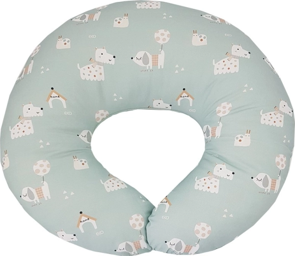 EKO majhna blazina za dojenje Velvet Dogs Mint 60 × 60 cm