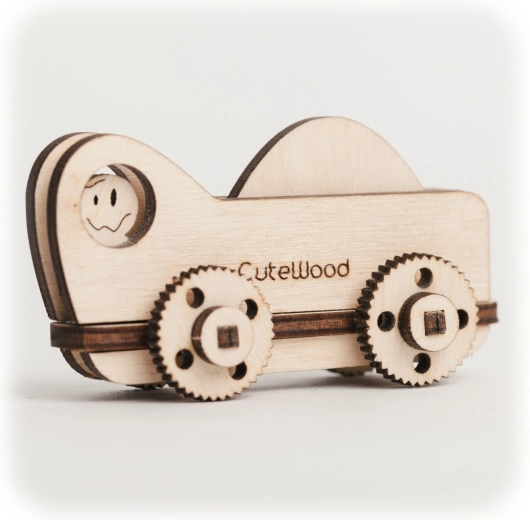 CuteWood lesena 3D sestavljanka tovornjak