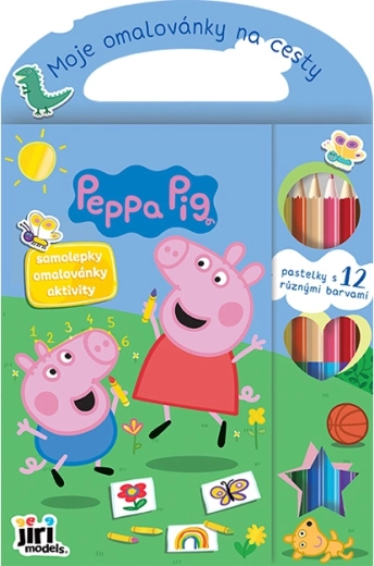 Moje pobarvanke za na pot Peppa Pujsek