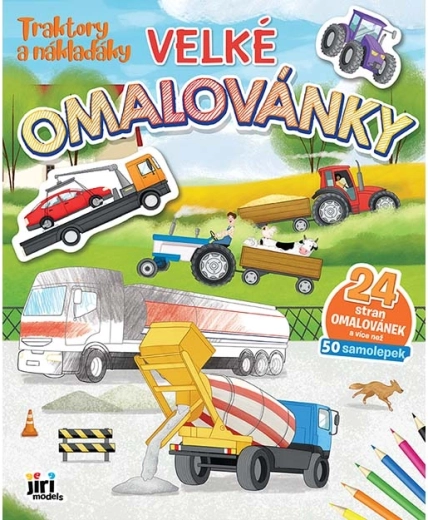 Velike pobarvanke traktorji in tovornjaki z nalepkami