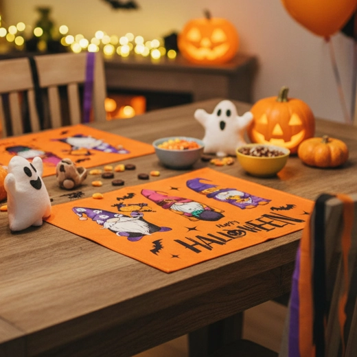 Halloweenski pogrinjek z gnomom 46 × 32,5 cm