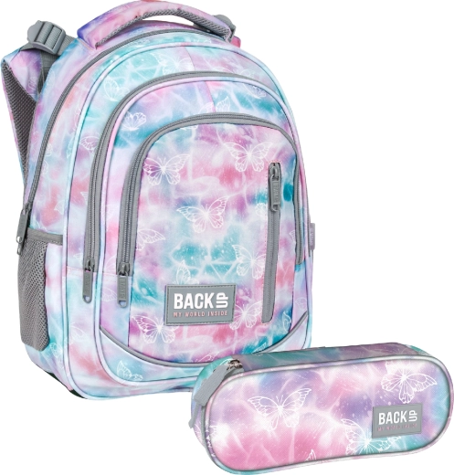 BackUP šolski set Pastel Magic 2v1 – nahrbtnik in peresnica
