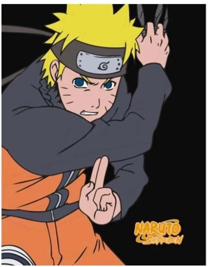 Flisasta odeja Naruto