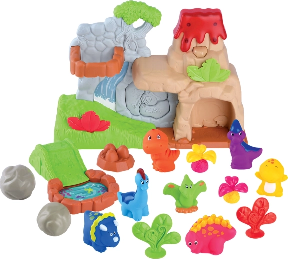 Playgo volcano with dinosaurs with light and sound effects - 1 piece