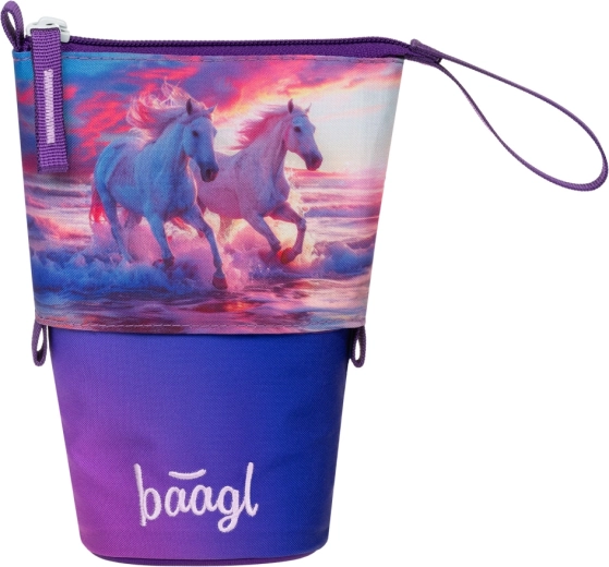 Baagl šolski peresnica Pastelkovnik Konji Srce GRS