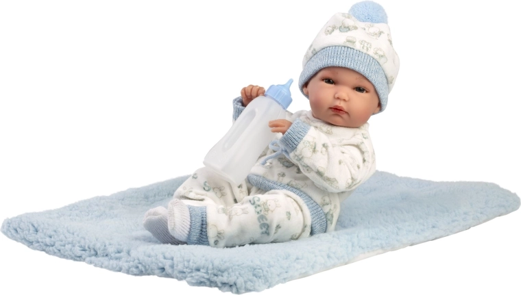 Llorens New Born dojenček – realistična punčka za v vodo 35 cm