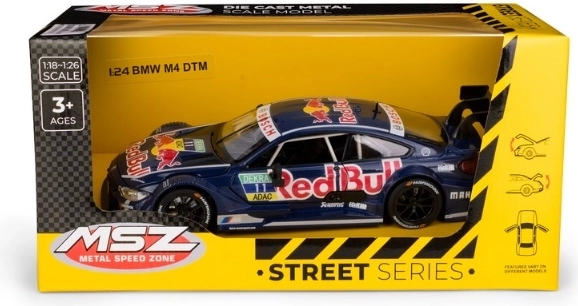 MSZ BMW M4 DTM Red Bull v merilu 1:24, modra