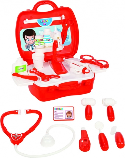 Zdravniški set v prenosnem kovčku