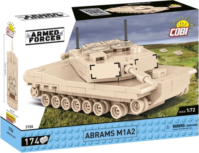 COBI Abrams M1A2 – gradbeni komplet tank 1:72 (174 kosov)
