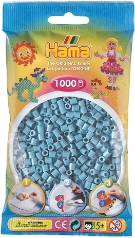Hama MIDI likalne perlice pastelno modre 1000 kosov