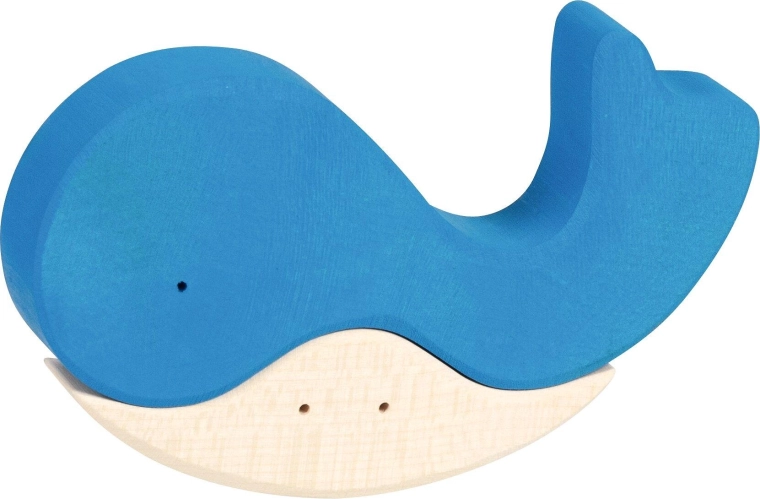 Lesena sestavljanka When the whale found a friend - 1 kos