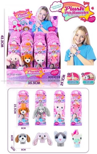 Plišasta zapestnica z živalco