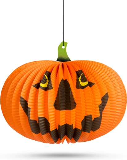 Viseči halloween lampion v obliki buče, 26 cm