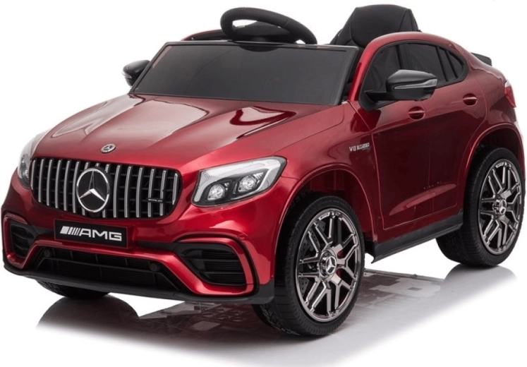 Električni avto MERCEDES-AMG GLC 63 S Coupé, rdeč