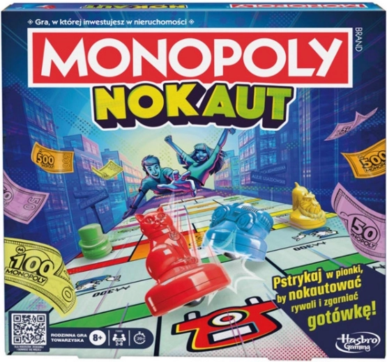 Monopoly Knockout – družabna igra za vso družino