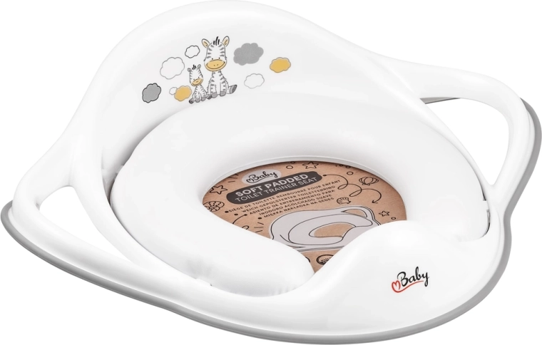 Maltex mehka redukcija za WC z zatiči Zebra bela