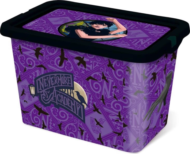 Plastični shranjevalni zaboj s pokrovom Wednesday 7 l