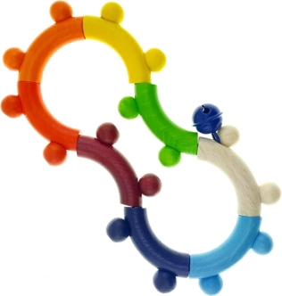 Hess ropotuljica za razvoj motorike, barv les