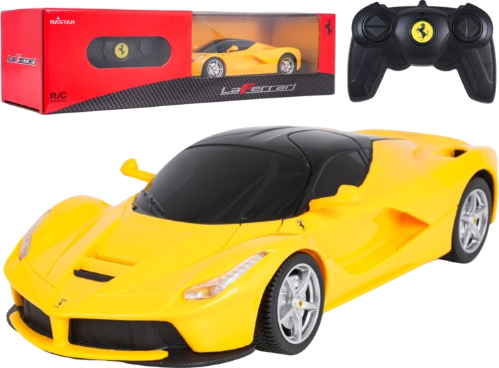 Daljinsko vodeni avto Ferrari LaFerrari rumen 1:24 RASTAR