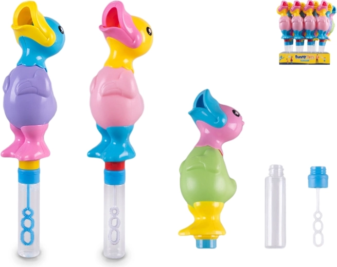 Mešalnik mehurčkov s piskajočo račko 30 cm