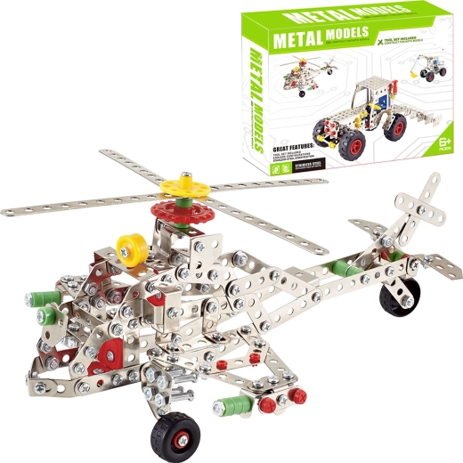 Kovinska sestavljanka helikopterja, 361 delov