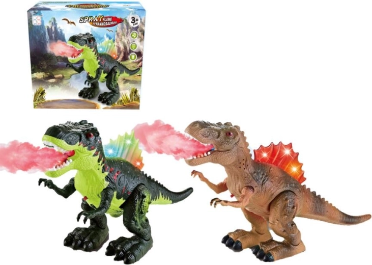 Dinozaver z megleno paro ter svetlobnimi in zvočnimi učinki