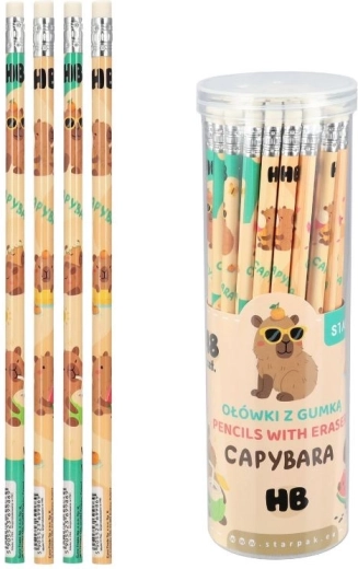 HB Pencil with Eraser Capybara - 1 piece