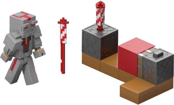 Minecraft akcijska figurica z izstreljevalnikom ognjemetov 8 cm