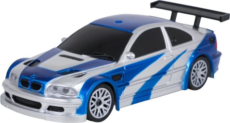 R/C drift avtomobil 1:43, moder, z dodatki
