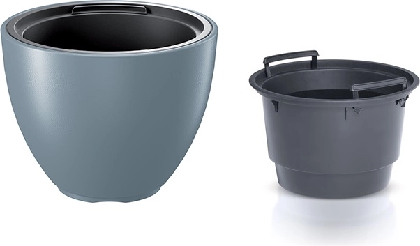 Cvetlični lonec z vložkom 29,8 cm svetlo siv HEOS