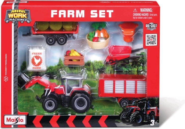Kmetijski set Maisto Massey Ferguson