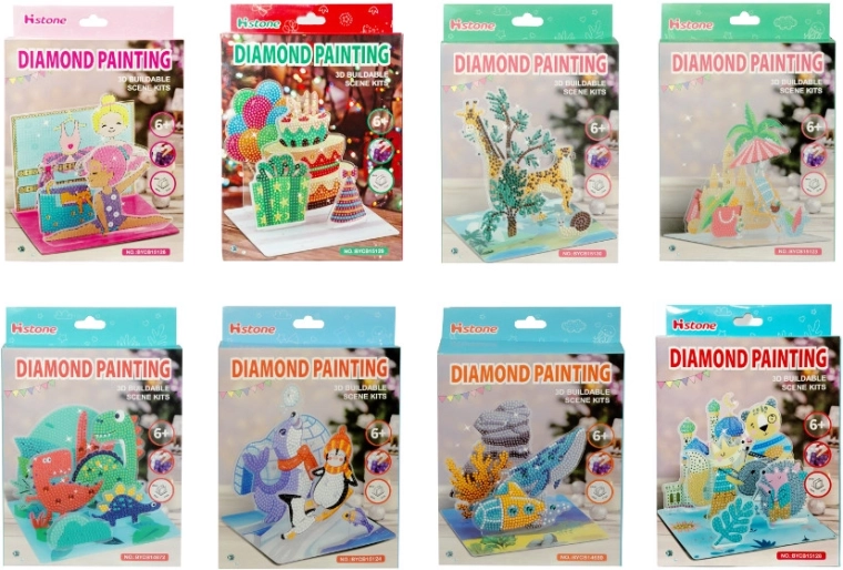 Diamantna mozaika 3D scena – ustvarjalni komplet