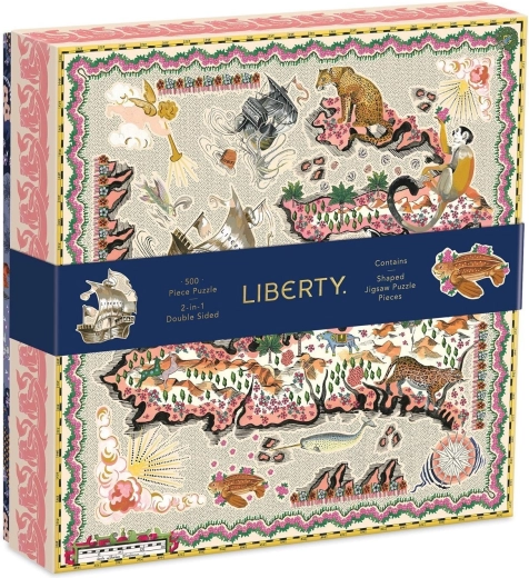 Galison obojestranska sestavljanka 2v1 Liberty Maxine London, 500 kosov
