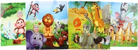 Darilna vrečka s safari živalicami