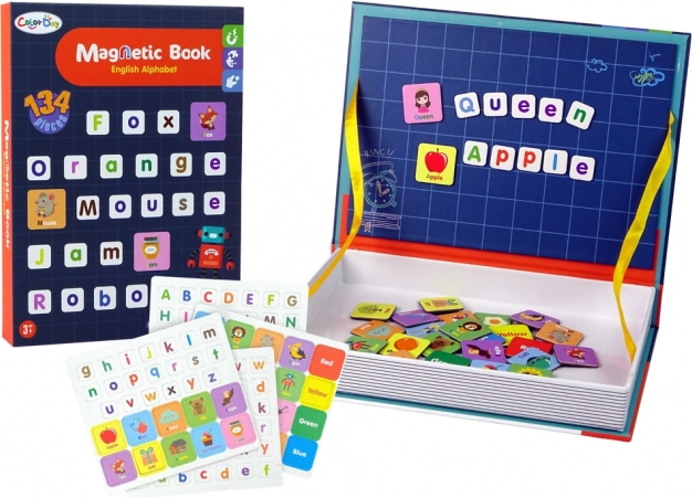 Magnetic Book for Learning the English Alphabet