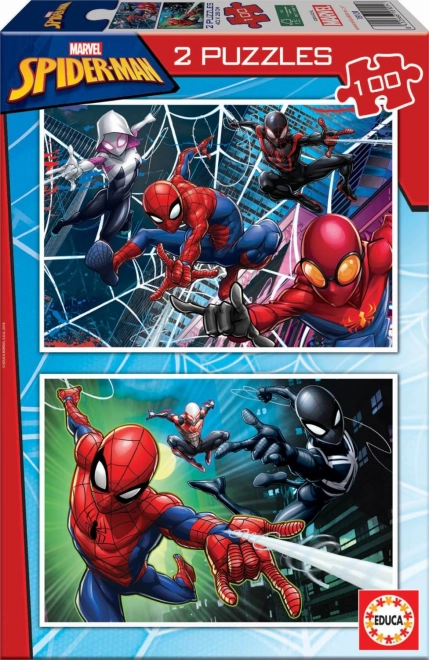 EDUCA sestavljanka Spiderman 2x100 kosov
