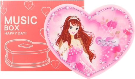 Škatlica za nakit srce z balerino