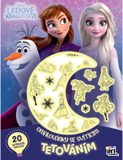 Pobarvanka s svetlečo tetovažo Frozen Ledeno kraljestvo